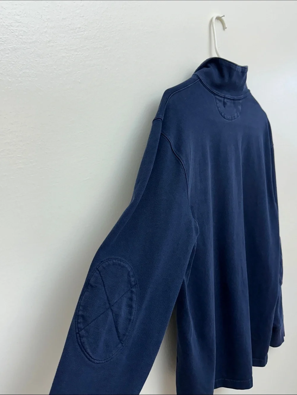 J. Crew Men's Navy Half-Zip Pullover Sweater